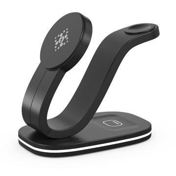 B-28 3-in-1 Wireless-Ladegerät mit Nachtlicht