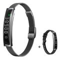 B3 Smart-Armband / Fitness-Tracker mit zwei Armbändern - Schwarz