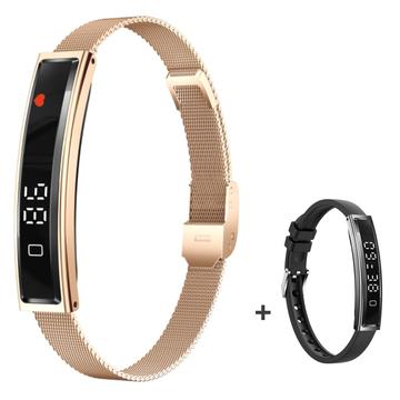 B3 Smart-Armband / Fitness-Tracker mit zwei Armbändern - Gold