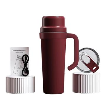 BDL-009PRO 2-in-1-Akku-Entsafter/Mixer mit Griff - 650ml - Weinrot