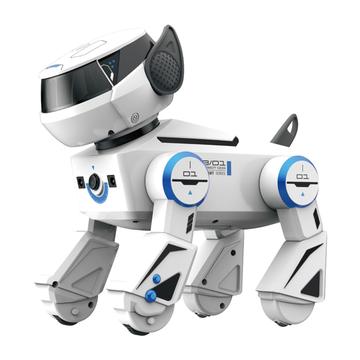 BG1546 KI-Roboterhund-Spielzeug mit Sprachsteuerung für Kinder - Weiß
