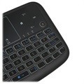 Backlit Wireless Keyboard / Touchpad Für Smart TV A36 - Schwarz