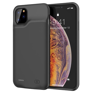 iPhone 11 Pro Max Backup Akku-Hülle - 6500mAh - Schwarz