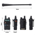 Baofeng UV-5R Dual-Band-Sendeempfänger - Schwarz