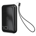 Baseus Mini S 2-in-1 Schnell Powerbank & Qi Ladegerät - 10000mAh - Schwarz