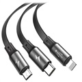 Baseus 3-in-1 Einziehbar USB Kabel - 1.2m