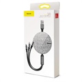 Baseus 3-in-1 Einziehbar USB Kabel - 1.2m
