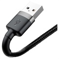 Baseus Cafule USB 2.0 / Lightning Kabel - 1m - Schwarz / Grau