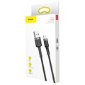 Baseus Cafule USB 2.0 / Lightning Kabel - 1m - Schwarz / Grau