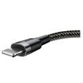 Baseus Cafule USB 2.0 / Lightning Kabel - 2m - Schwarz / Grau