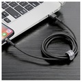 Baseus Cafule USB 2.0 / Lightning Kabel - 2m - Schwarz / Grau