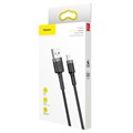 Baseus Cafule USB 2.0 / Lightning Kabel - 2m - Schwarz / Grau