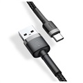 Baseus Cafule USB 2.0 / Type-C Kabel CATKLF-AG1 - 0.5m - Schwarz / Grau
