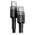 Baseus Cafule USB-C Kabel - 2m - Grau / Schwarz