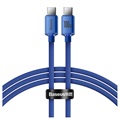 Baseus Crystal Shine USB-C / USB-C Kabel CAJY000603 - 1.2m - Blau