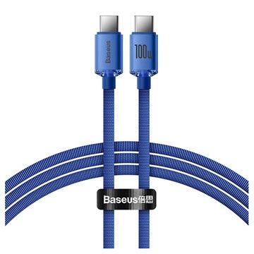 Baseus Crystal Shine USB-C / USB-C Kabel CAJY000603 - 1.2m - Blau