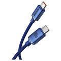 Baseus Crystal Shine USB-C / USB-C Kabel CAJY000703 - 2m - Blau