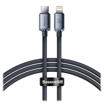 Baseus Crystal Shine USB-C / Lightning Kabel CAJY000201 - 1.2m - Schwarz