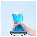 Baseus Cylinder Slide Wasserdichte Hülle mit Touch ID - 7.2" - Blau