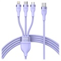 Baseus Flash Series II 3-in-1 Schnell Ladekabel - 1.5m - Purpur