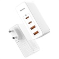 Baseus GaN2 Pro 2xUSB & 2xUSB-C Schnell Ladegerät - 100W - Weiß