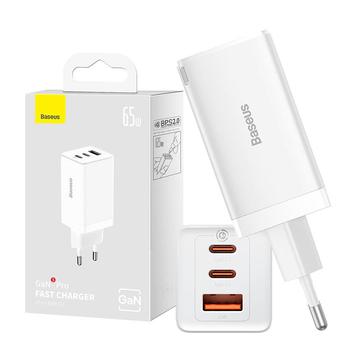 Baseus GaN5 Pro 65W Wandladegerät - 2xUSB-C, USB-A