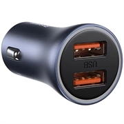 Baseus Golden Contactor Pro Autoladegerät CCJD-A0G, 2x USB, 40W - grau