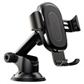 Baseus Gravity Autohalter / Qi Wireless Ladegerät mit Saughalterung WXYL-A01 - Schwarz