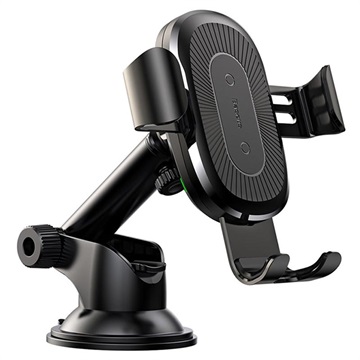 Baseus Gravity Autohalter / Qi Wireless Ladegerät mit Saughalterung WXYL-A01 - Schwarz