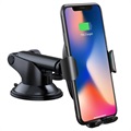 Baseus Gravity Autohalter / Qi Wireless Ladegerät mit Saughalterung WXYL-A01 - Schwarz