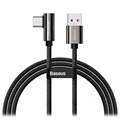 Baseus Legend Series Nylon-Geflochtenes USB-C Kabel 66W - 1m - Schwarz