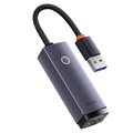Baseus Lite Series USB-A / Gigabit Ethernet-Netzwerkadapter - Grau