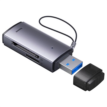 Baseus Lite Series USB-A SD/MicroSD Speicherkartenlesegerät - Grau