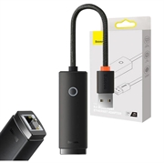 Baseus Lite Serie USB auf RJ45 Netzwerkadapter WKQX000001, 100Mbps (Offene Verpackung - Ausgezeichnet) - schwarz