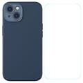 Baseus Magnetische iPhone 14 Flüssigsilikonhülle - Blau