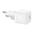 Baseus Mini GaN5 20W USB-C Wandladegerät - Weiß