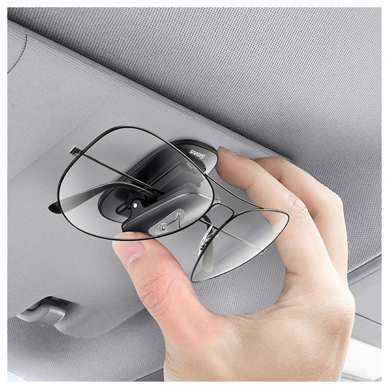 CGEAMDY Brillenhalter Für Auto Sonnenblende, Universal Auto Visier Brille  Halterung, Magnetischer Leder Brillenhalter Clip Für Auto, Ticket Karten  Clip Brillen Halterung Geschenke (Blau) : : Auto & Motorrad