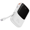 Baseus Qpow Pro Powerbank mit USB-C Kabel - 10000mAh - Weiß
