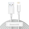 Baseus Simple Wisdom USB-A / Lightning Kabel - 1.5m, 2 Stk. - Weiß