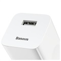 Baseus Single USB Reise-Ladegerät CCALL-BX02 - 24W - Weiß