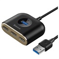 Baseus Square Round USB-Hub mit Netzteilschnittstelle - Schwarz