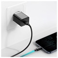 Baseus Super Si Schnell Ladegerät mit USB-C / Lightning Kabel - 20W - Schwarz