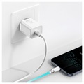 Baseus Super Si Schnell Ladegerät mit USB-C / Lightning Kabel - 20W - Weiß