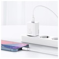 Baseus Super Si Schnell Ladegerät mit USB-C / Lightning Kabel - 20W - Weiß