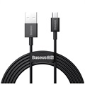 Baseus Superior MicroUSB-Schnelllade-Datakabel - 2m - Schwarz