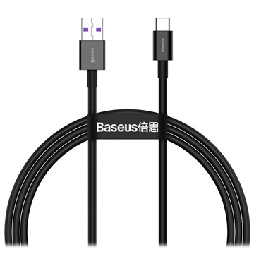 Baseus Superior Series USB-C Daten & Ladekabel - 66W, 1m - Schwarz