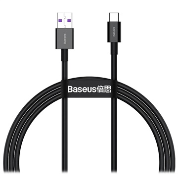 Baseus Superior Series USB-C Daten & Ladekabel - 66W, 2m - Schwarz