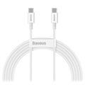 Baseus Superior Series USB-C / USB-C Kabel - 100W, 2m - Weiß