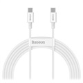 Baseus Superior Series USB-C / USB-C Kabel - 100W, 2m (Offene Verpackung - Ausgezeichnet) - Weiß