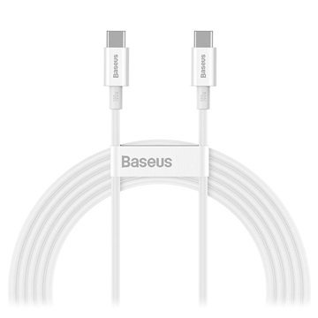 Baseus Superior Series USB-C / USB-C Kabel - 100W, 2m - Weiß